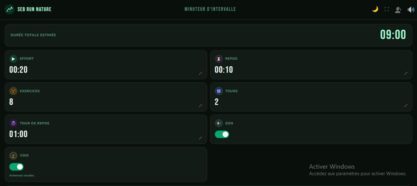 Minuteur HIIT